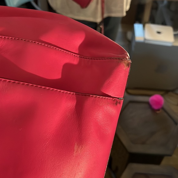 1 hour sale♠️💕 Kate Spade ♠️ large pink leather tote, UIGC - Picture 13 of 15